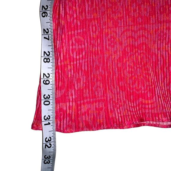 Urban Outfitters Alia Plisse Pink Floral Flare Pants MEDIUM - Picture 8 of 8